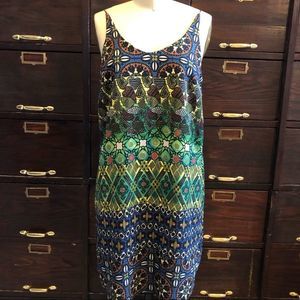 TopShop Muti Color Graphic Design Slip Dress -4